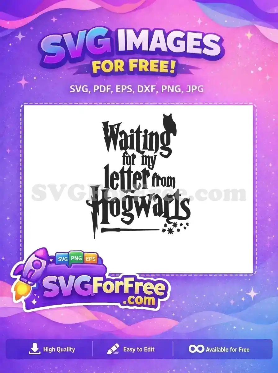 Free Owl Detail Free Hogwarts Letter Harry Potter Free SVG