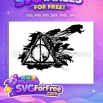 Free Deathly Hallows Free Patronus Scene Harry Potter Free SVG 2 - Instant Download