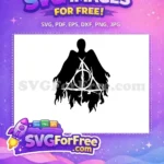Free Dementor Silhouette Free Deathly Hallows Harry Potter Free SVG 2 - Instant Download