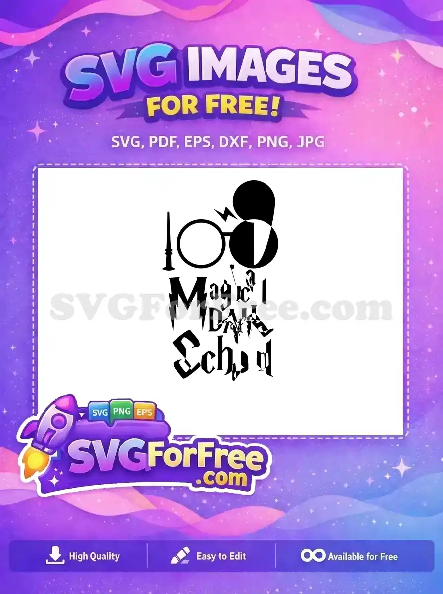 Free Harry Potter Glasses Free Lightning Scar Harry Potter Free SVG 13