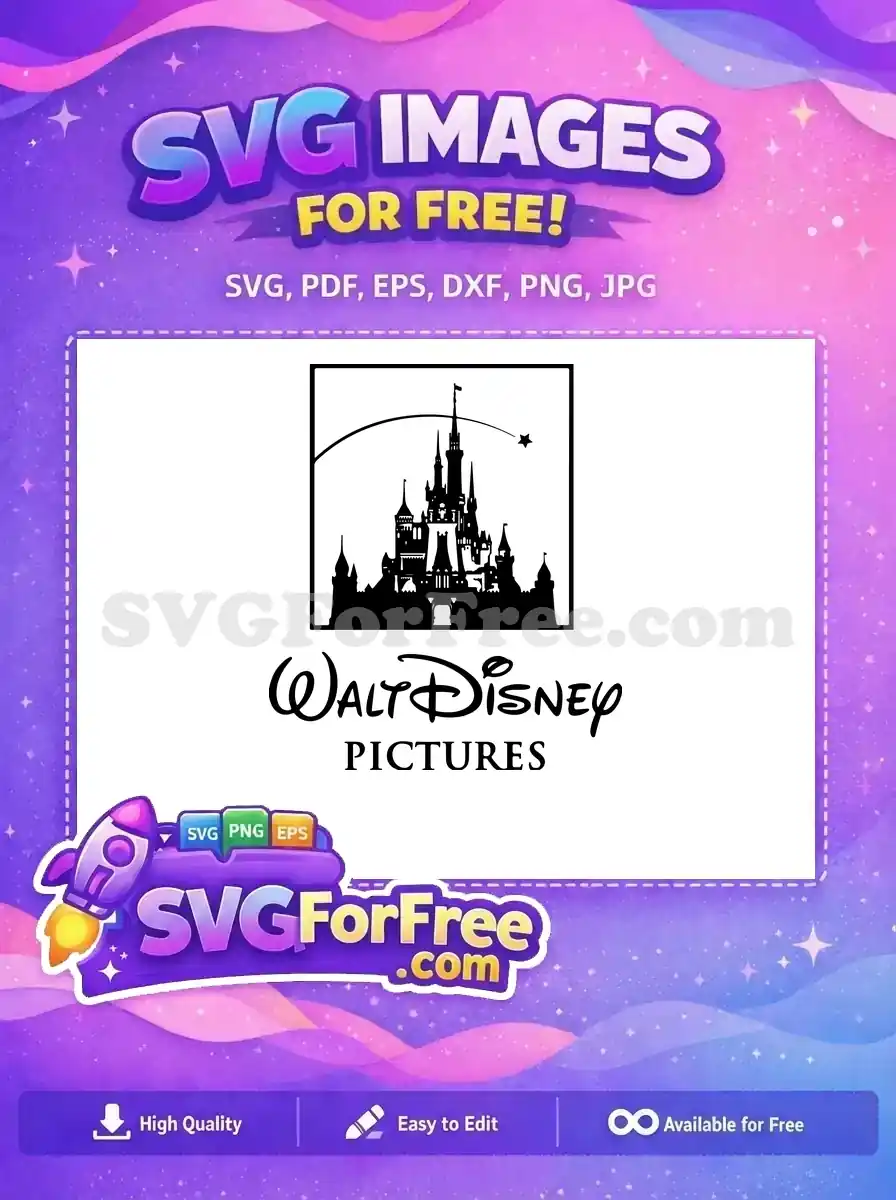 Free Silhouette Castle Free Walt Disney Pictures Free SVG