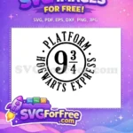 Free Hogwarts Express Free Platform 9 3 4 Movie Free SVG - Instant Download