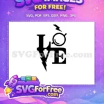 Free Love Harry Potter Glasses Free Lightning Free Harry Potter SVG - Instant Download