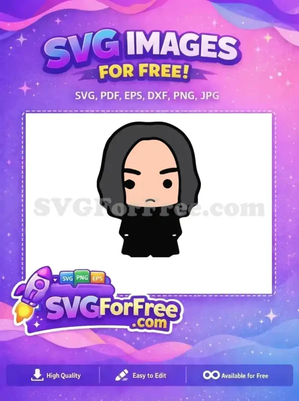 Free Severus Snape Angry Free Chibi Harry Potter Free SVG Free Severus Snape Angry Free Chibi Harry Potter Free SVG