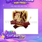 Free Gryffindor Lion Crest Free Burgundy Gold Harry Potter Free SVG - Instant Download