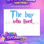 Free Blue Lettering Free Pink Text Harry Potter Free SVG 1 - Instant Download