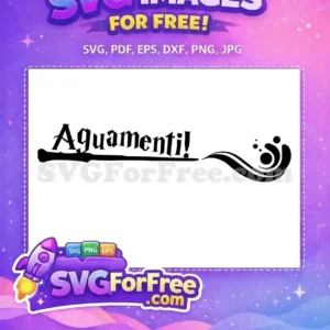 Free Aquamenti Spell Free Wand Water Harry Potter Free SVG
