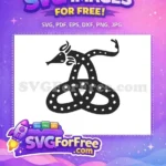 Free Basilisk Silhouette Free Deathly Hallows Harry Potter Free SVG - Instant Download