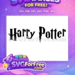 Free Black Font Free Harry Potter Text Movie Free SVG - Instant Download