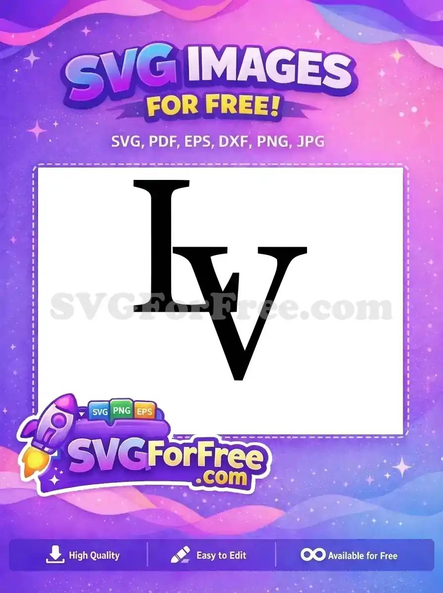 Free Lord Voldemort Free Initial LV Harry Potter Free SVG