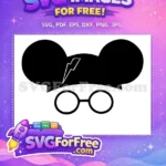 Free Round Glasses Free Lightning Scar Harry Potter Free SVG 19 - Instant Download