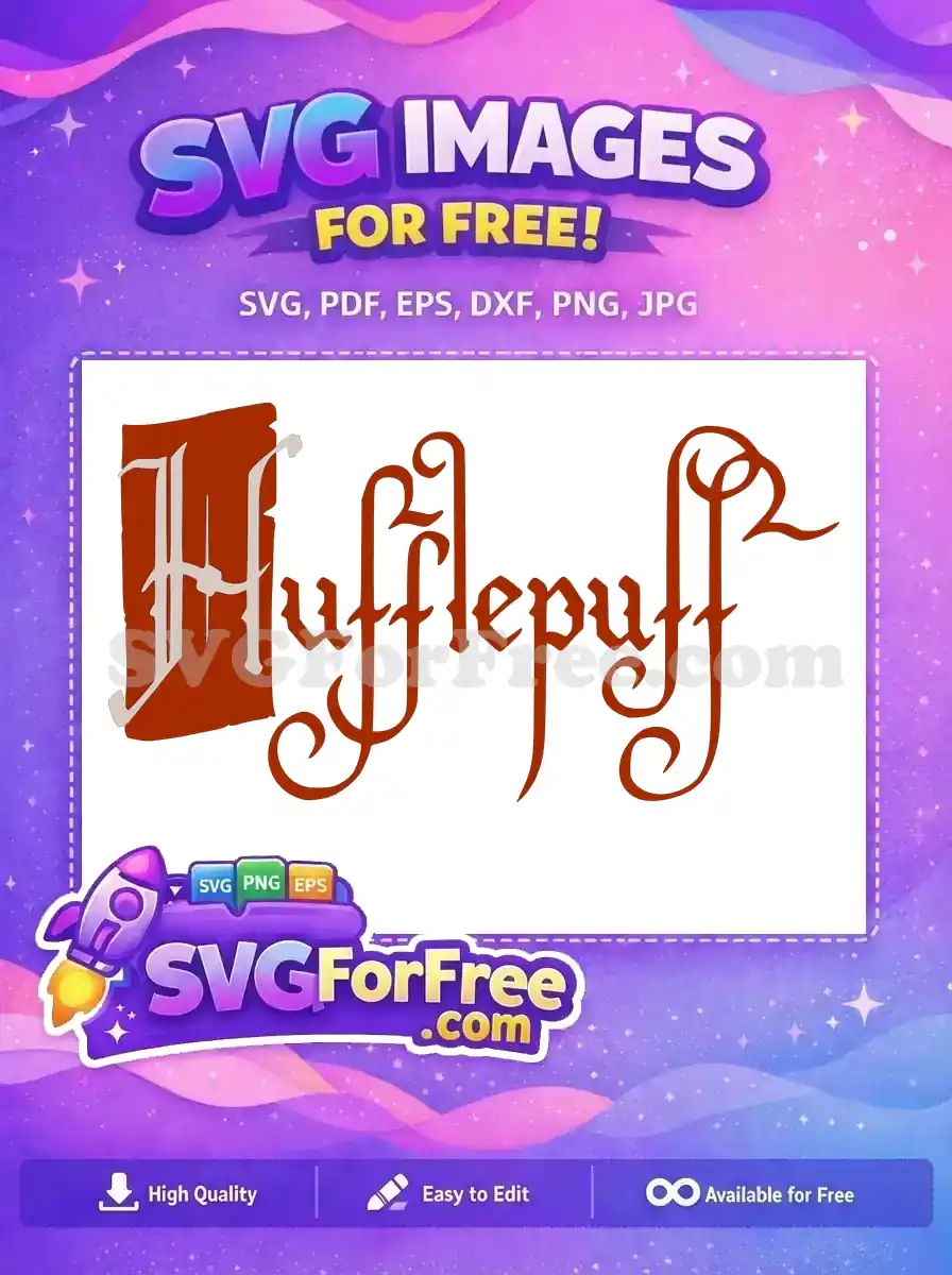 Free Hufflepuff House Crest Free Badger Emblem Harry Potter Free SVG