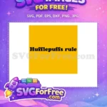 Free Hufflepuff Pride Free Black Lettering Harry Potter Free SVG - Instant Download