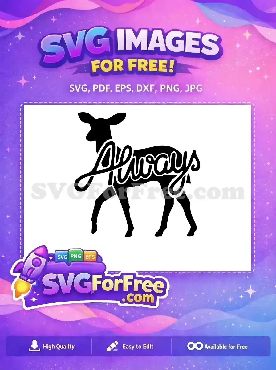 Free Doe Always Lettering Free Harry Potter Scene Free SVG