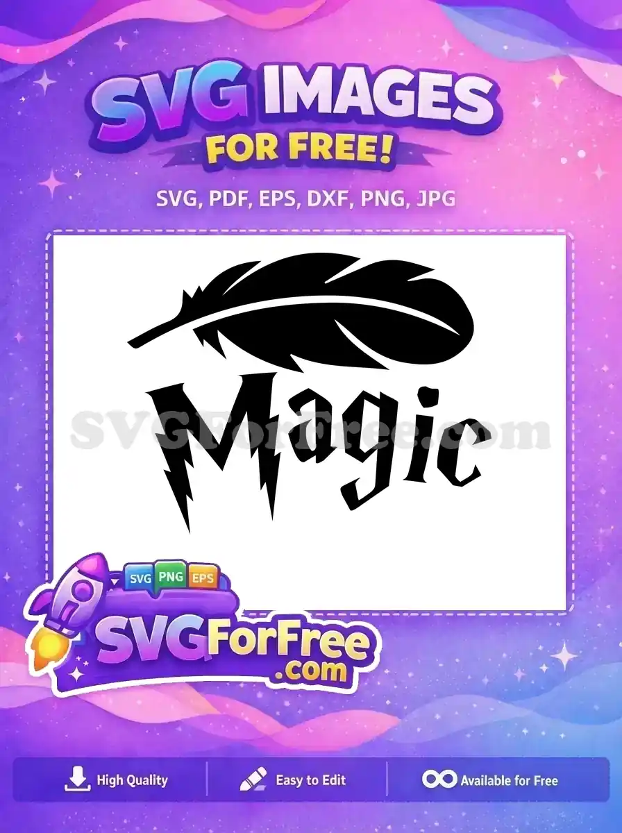 Free Feather Quill Free Magic Text Harry Potter Free SVG