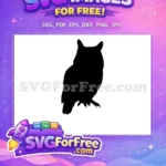 Free Hedwig Silhouette Free Snowy Owl Harry Potter Free SVG - Instant Download
