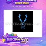 Free Light Blue Patronus Free Deathly Hallows Harry Potter Free SVG - Instant Download