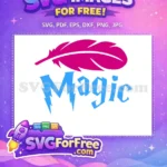 Free Pink Quill Free Magic Text Harry Potter Free SVG - Instant Download