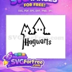 Free Hogwarts Castle Silhouette Free School Crest Harry Potter Free SVG - Instant Download