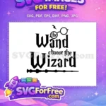 Free Wand Choose Wizard Free Glasses Lightning Harry Potter Free SVG - Instant Download
