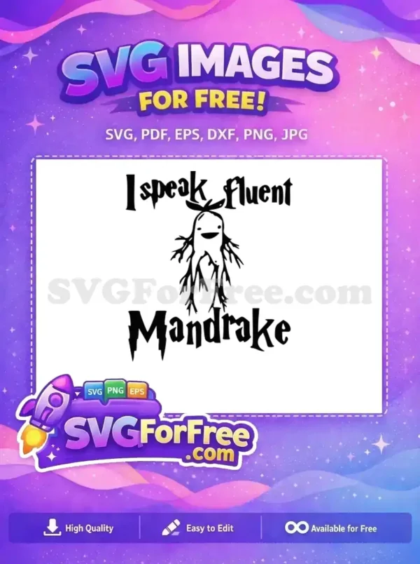 Free Smiling Plant Free Root Vegetable Harry Potter Free SVG