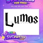 Free Lumos Spell Free Harry Potter Quote Free SVG - Instant Download