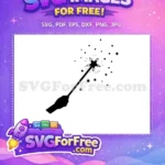 Free Hand Holding Wand Free Star Sparkles Harry Potter Free SVG - Instant Download