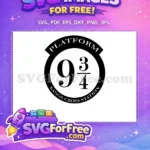 Free Platform Numbers Free Kings Cross Harry Potter Free SVG - Instant Download