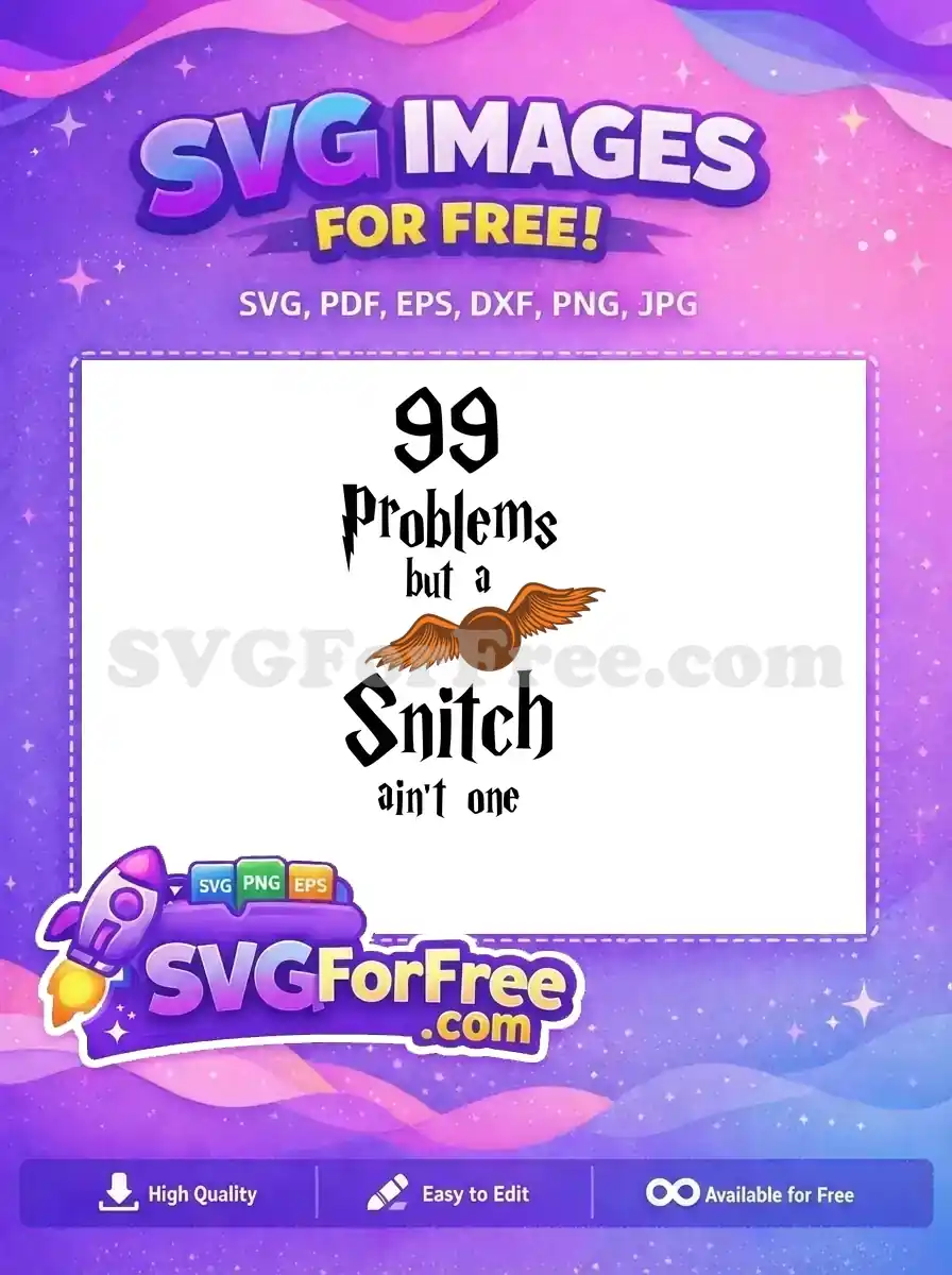 Free Golden Snitch Free Winged Ball Harry Potter Free SVG 1