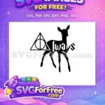 Free Doe Patronus Free Deathly Hallows Harry Potter Free SVG 2 - Instant Download