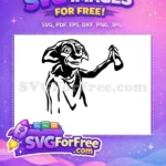 Free Loyal Elf Free Holding Sock Harry Potter Free SVG 1 - Instant Download
