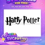 Free Black Font Free Wizardry Text Harry Potter Free SVG - Instant Download