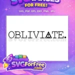 Free Obliviate Spell Free Deathly Hallows Harry Potter Free SVG 1 - Instant Download