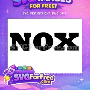 Free Black Bold NOX Free Word Harry Potter Free SVG