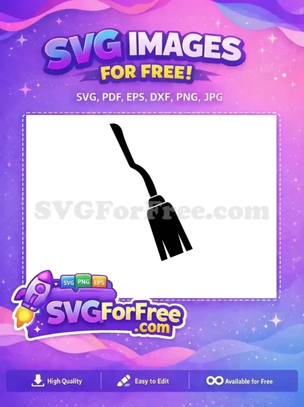 Free Broom Silhouette Free Quidditch Flying Harry Potter Free SVG