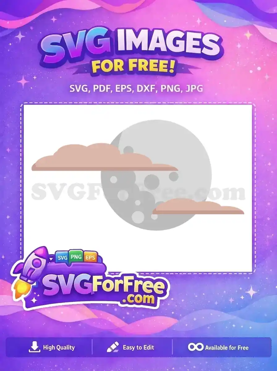 Free Crescent Moon Free Clouds Harry Potter Free SVG