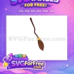 Free Brown Broom Free Magical Flying Harry Potter Free SVG - Instant Download