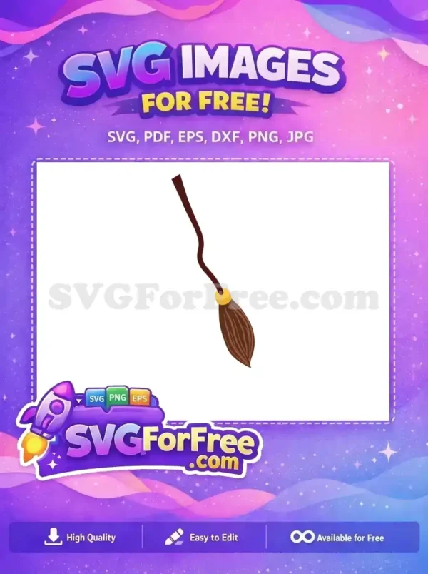Free Brown Broom Free Magical Flying Harry Potter Free SVG