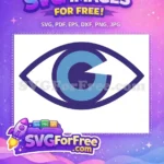 Free Blue Eye Free Lightning Scar Harry Potter Free SVG - Instant Download