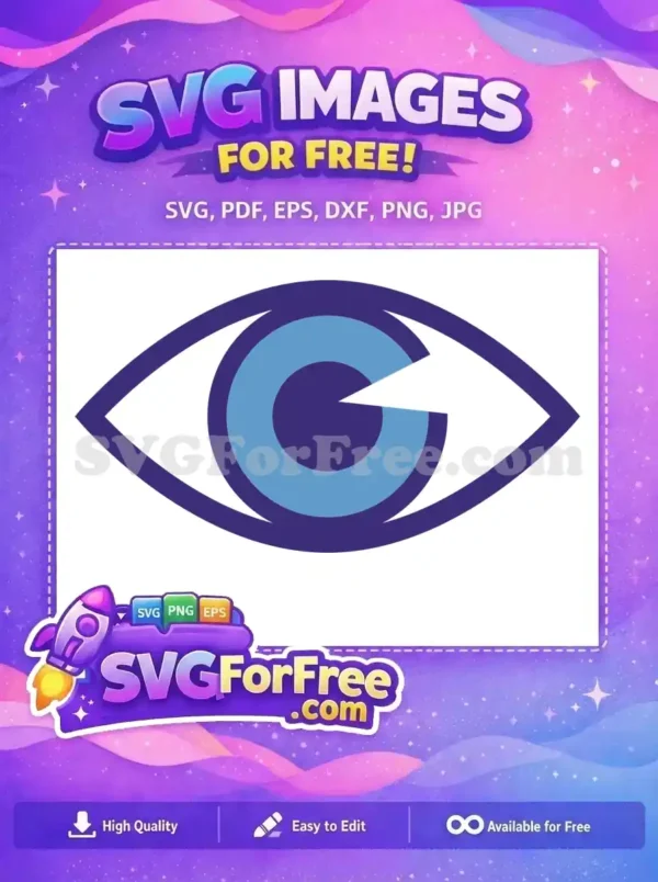 Free Blue Eye Free Lightning Scar Harry Potter Free SVG