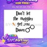 Free Orange Lightning Free Round Glasses Harry Potter Free SVG - Instant Download