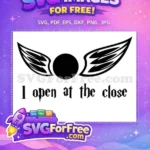 Free Golden Snitch Silhouette Free Winged Ball Harry Potter Free SVG 1 - Instant Download