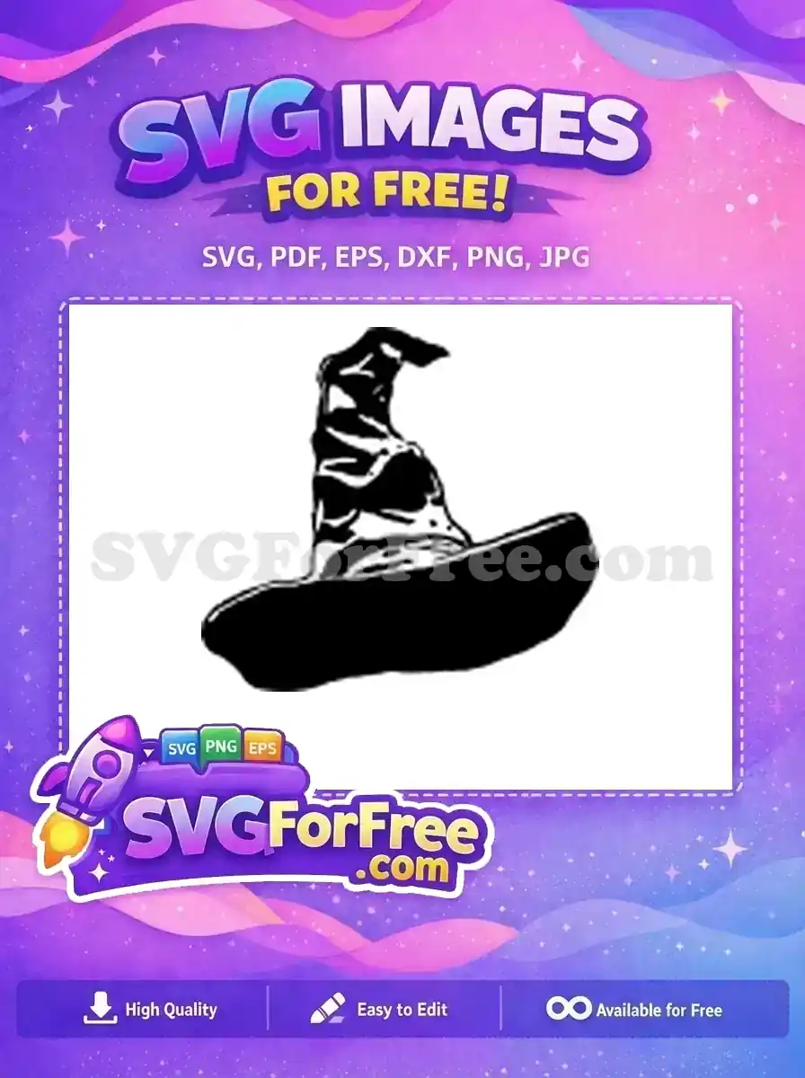 Free Wizard Hat Free Hogwarts Harry Potter Free SVG
