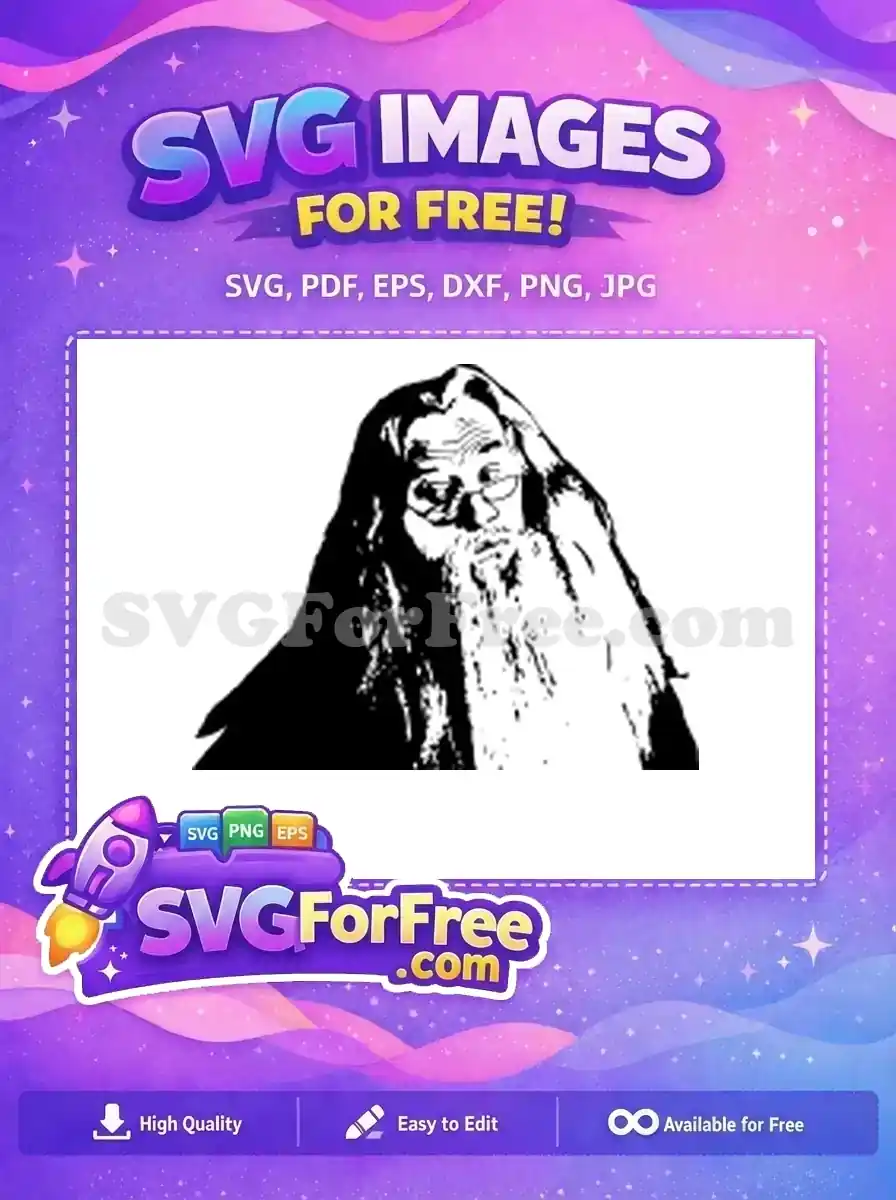 Free Wizard Beard Free Dumbledore Expression Harry Potter Free SVG