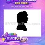 Free Harry Potter Silhouette Free Wizard Profile Harry Potter Free SVG - Instant Download