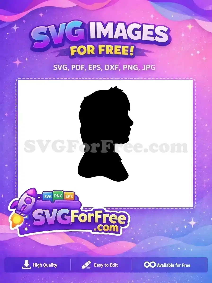 Free Harry Potter Silhouette Free Wizard Profile Harry Potter Free SVG