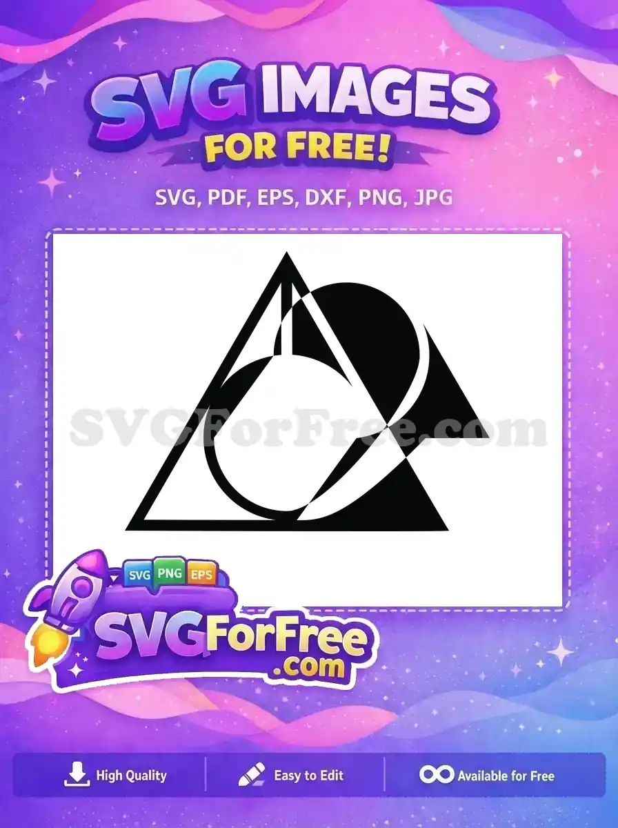 Free Deathly Hallows Free Symbol Harry Potter Free SVG 4