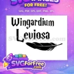 Free Wingardium Leviosa Free Spell Black Feather Harry Potter Free SVG - Instant Download