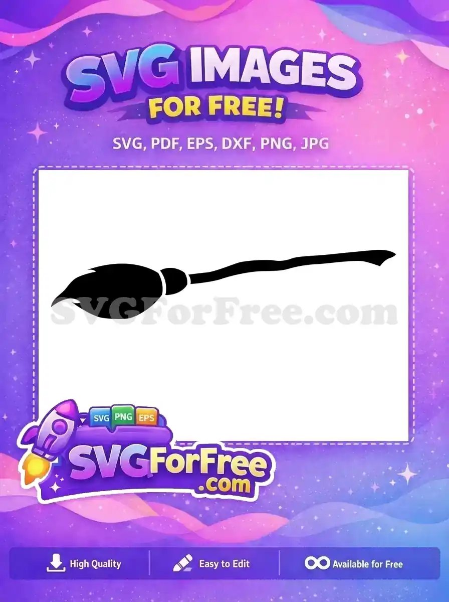 Free Broomstick Silhouette Free Flying Harry Potter Free SVG 2