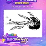 Free Golden Snitch Free Winged Ball Harry Potter Free SVG 3 - Instant Download